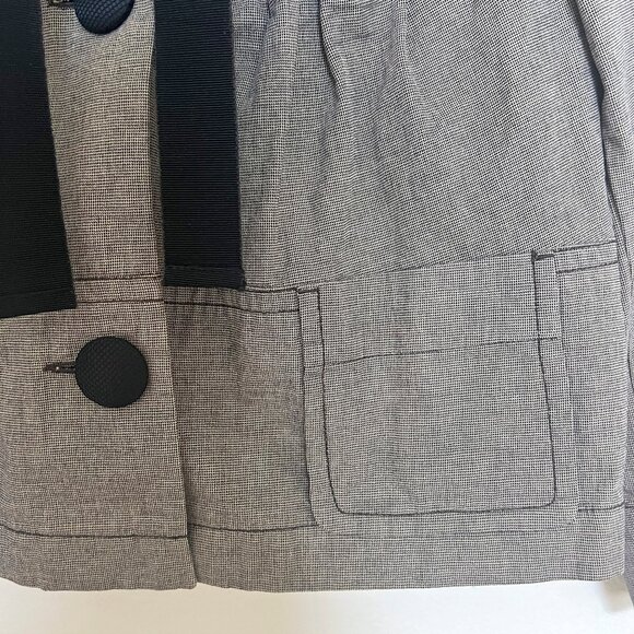 Sportmax Code (Max Mara) Lightweight Short Jacket, Pleated Black - Picture 3 of 8